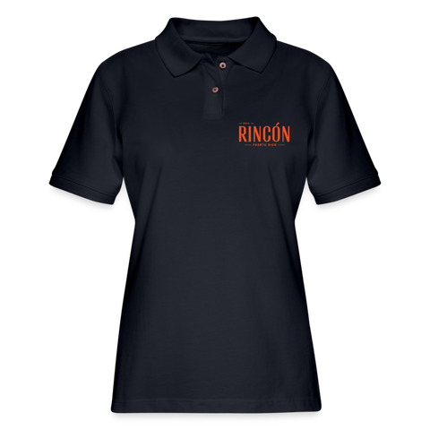 Ron Rincón - Women's Pique Polo Shirt - midnight navy