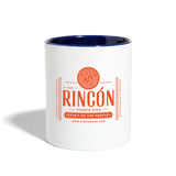 Ron Rincón - Contrast Coffee Mug - white/cobalt blue