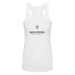 Ron Pepón - Women’s Performance Racerback Tank Top - white