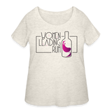 Women Leading Rum - Women’s Curvy T-Shirt - heather oatmeal