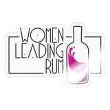 Women Leading Rum - Sticker - transparent glossy