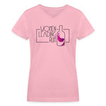 Women Leading Rum - Women's V-Neck T-Shirt - pink